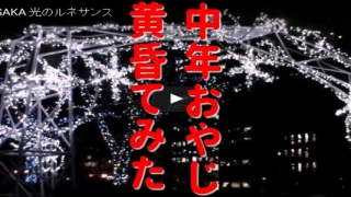 クリスマスの頃 Osaka 光のルネサンス 黄昏る中年シリーズ 動画